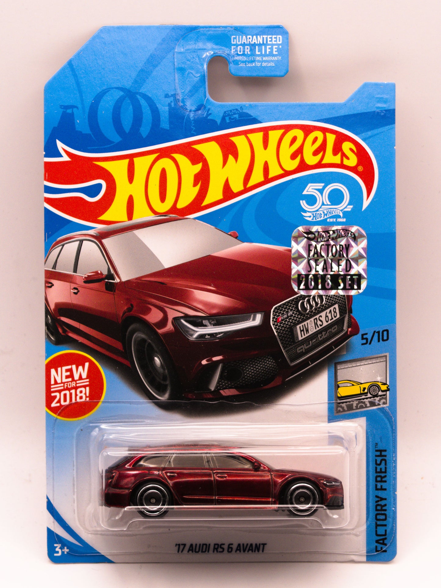 Super Treasure Hunt '17 Audi RS6 Avant Factory Sealed Czerwony