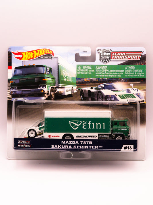 Team Transport Mazda 787B + Sakura Sprinter Biały Premium