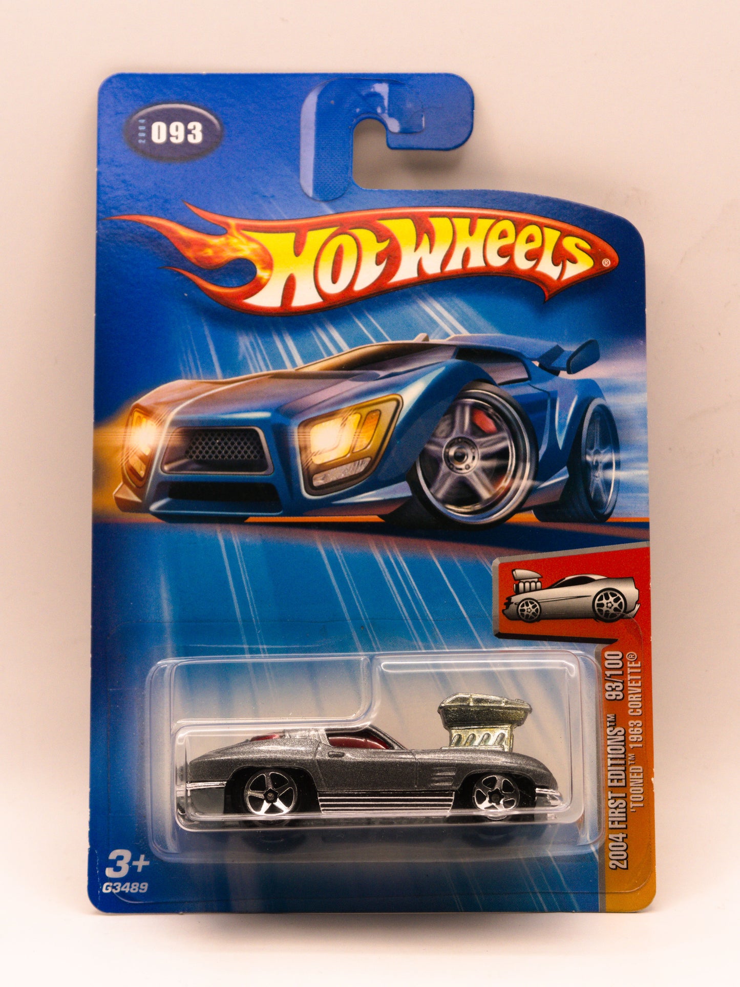 Tooned 1963 Corvette Srebrna