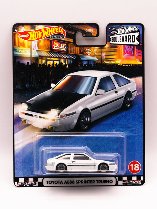Toyota AE86 Sprinter Trueno Boulevard #18 Premium Biały
