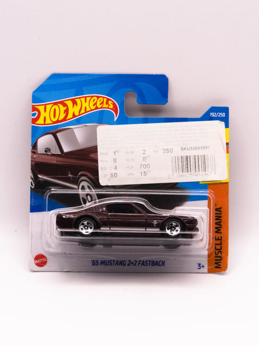 '65 Mustang 2+2 Fastback Brązowy *Naklejka Na Karcie