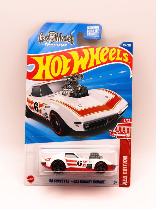 '68 Corvette - Gas Monkey Garage Biały Red Edition
