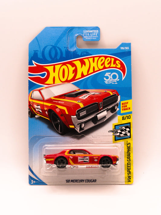 '68 Mercury Cougar Czerwony