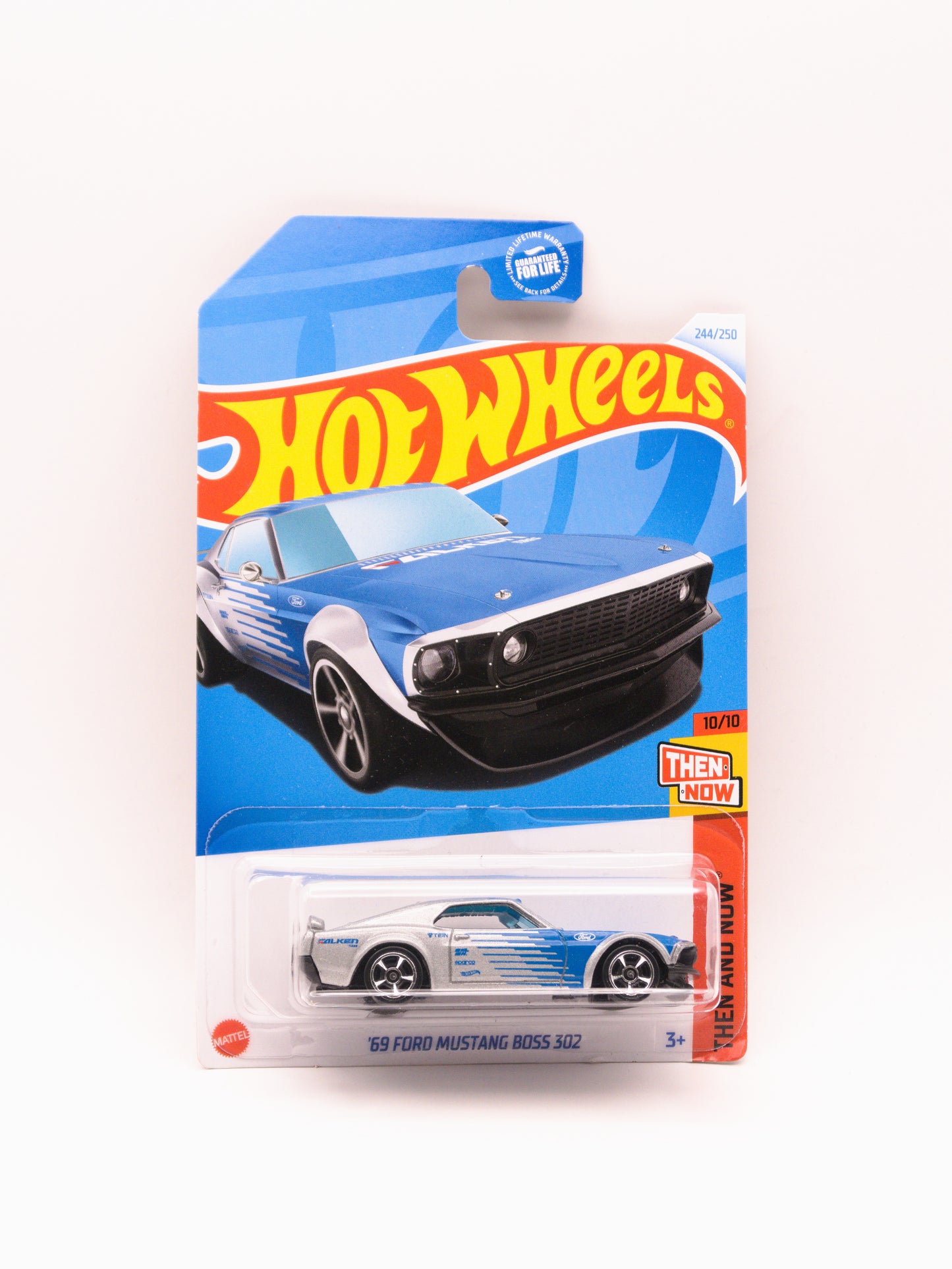 '69 Ford Mustang Boss 302 Falken Srebrno Niebieski