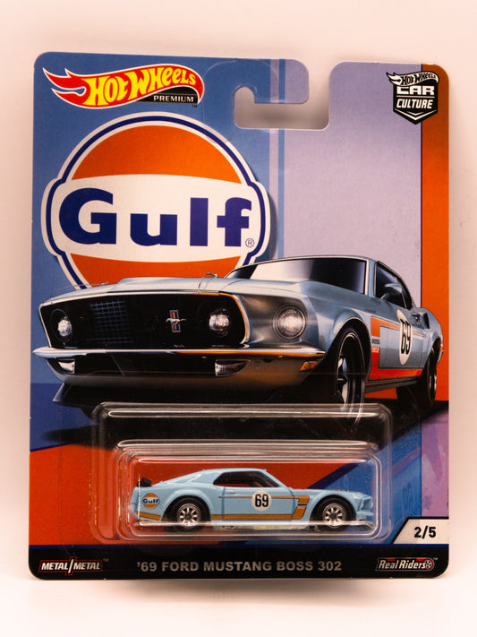 '69 Ford Mustang Boss 302 Premium Gulf Niebieski