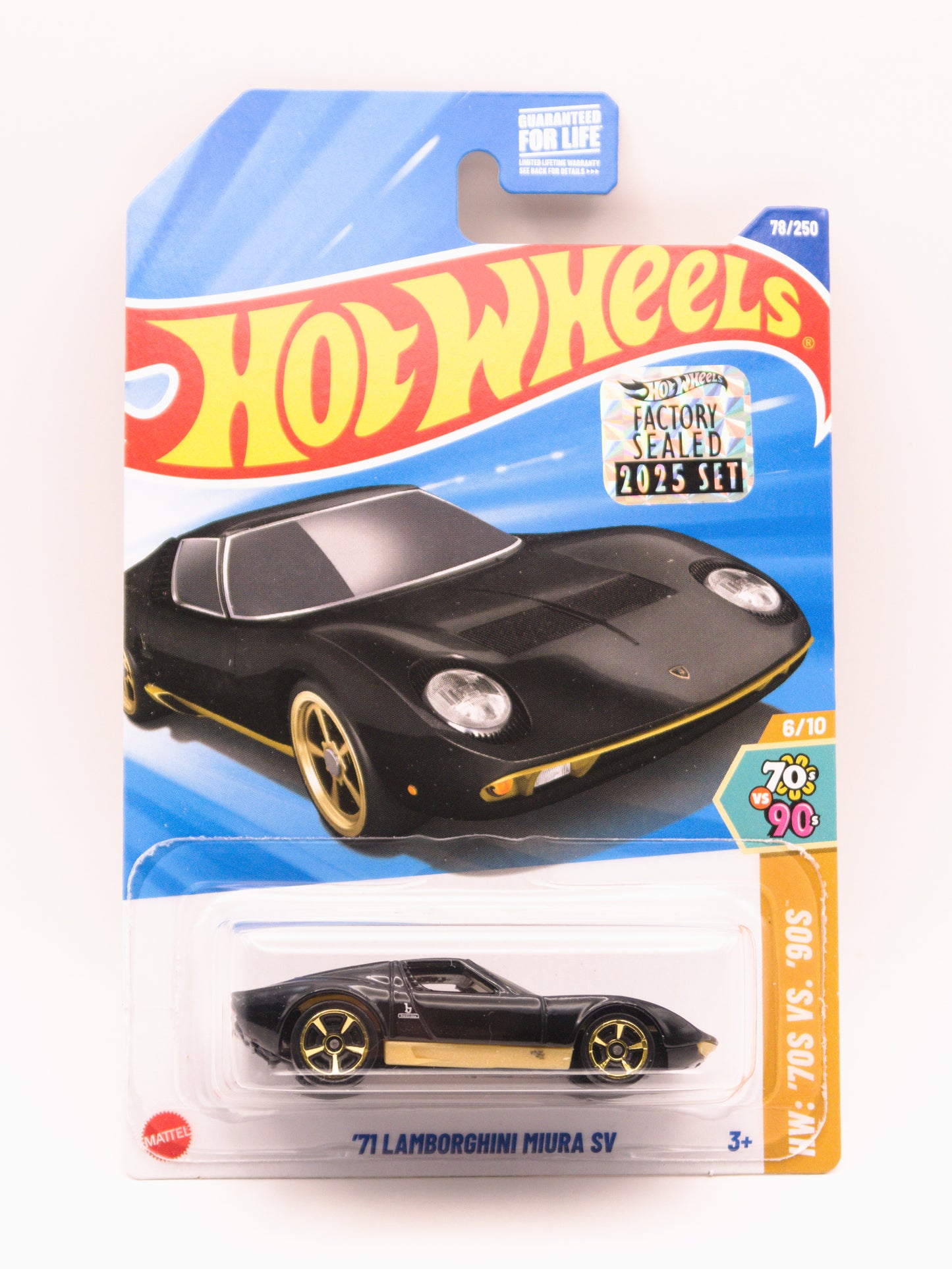 '71 Lamborghini Miura SV Czarny Factory Sealed