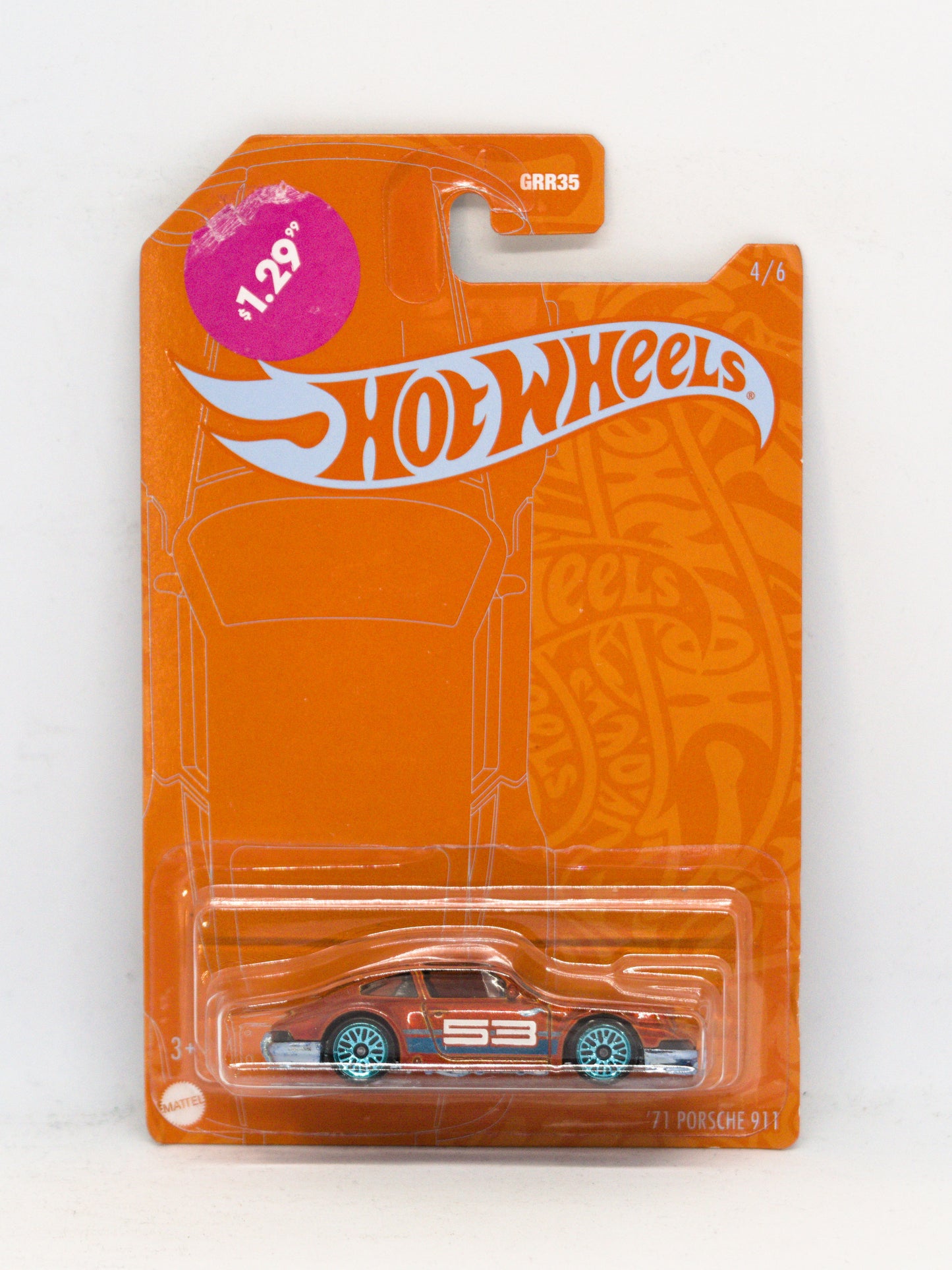 '71 Porsche 911 Pomarańczowy *NAKLEJKA