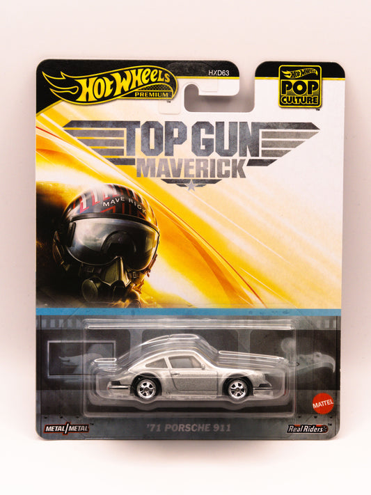 Hot Wheels '71 Porsche 911 Top Gun Maverick Srebrny
