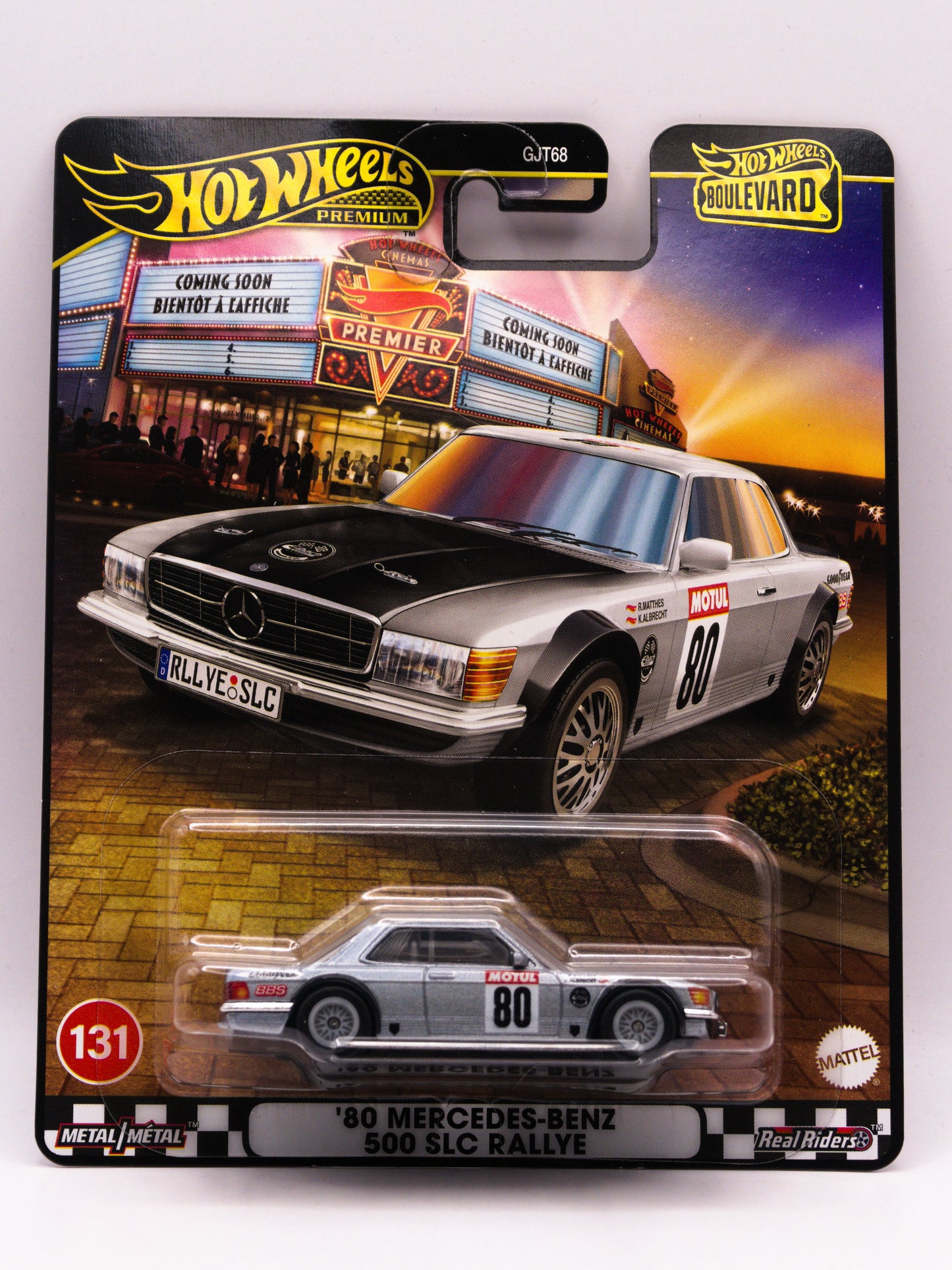 '80 Mercedes Benz 500 SLC Rallye Srebrny Premium Boulevard #131