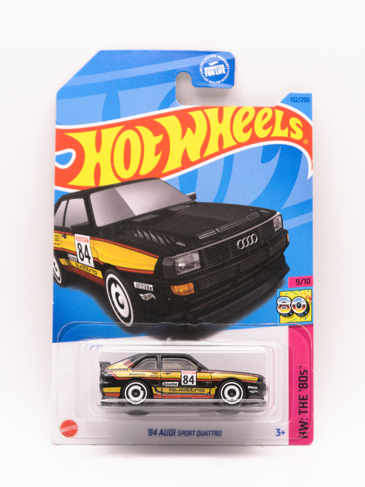 '84 Audi Sport Quattro Czarny *Róg Karty