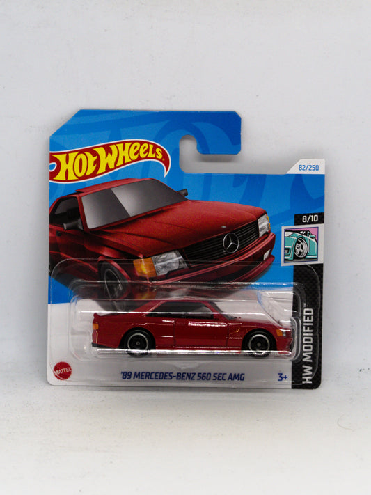 '89 Mercedes-Benz 560 SEC AMG Czerwony