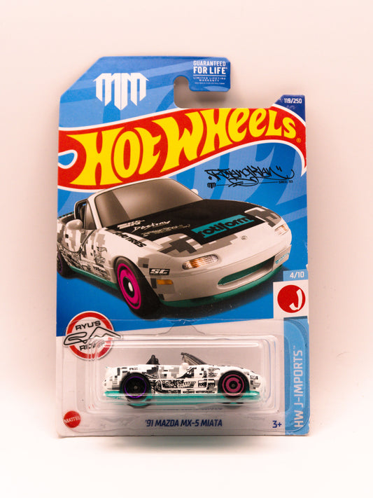 '91 Mazda MX-5 Miata Biały