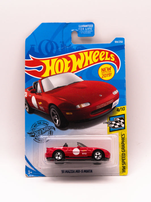 '91 Mazda MX-5 Miata Czerwony