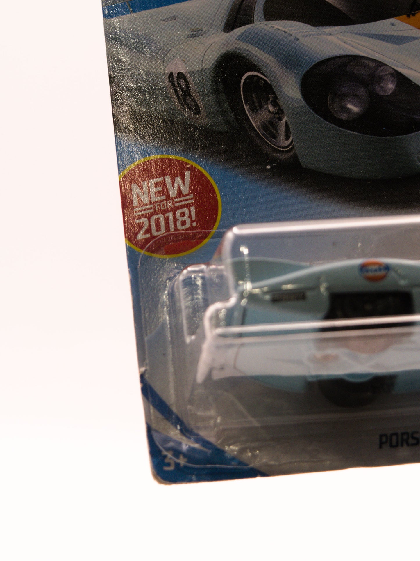 HOT WHEELS Porsche 917 LH Niebieski Gulf *Zagięta Karta