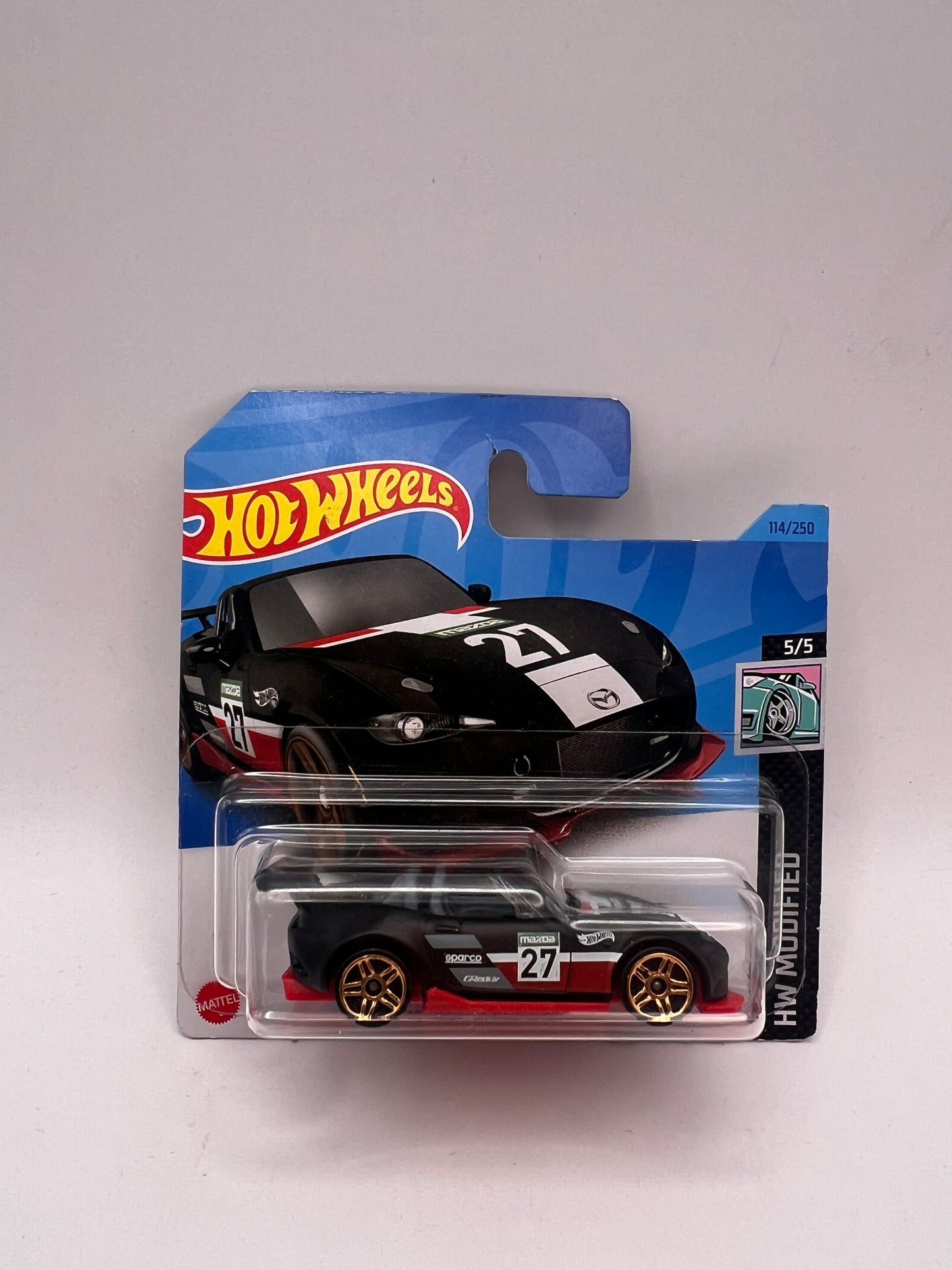 '15 Mazda MX-5 Miata Czarny z Czerwonym Spodem *Haczyk