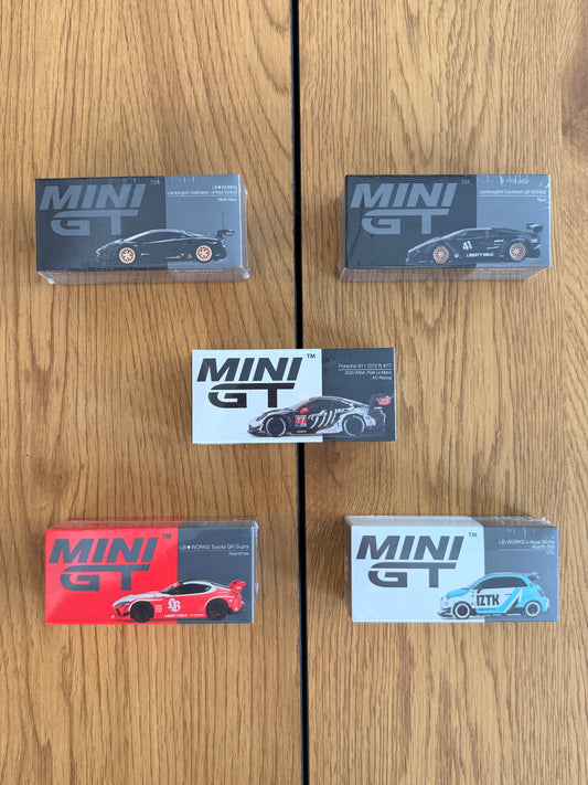STARTER PACK 1/10 - Mini GT Skeleton + 4 Mini GT