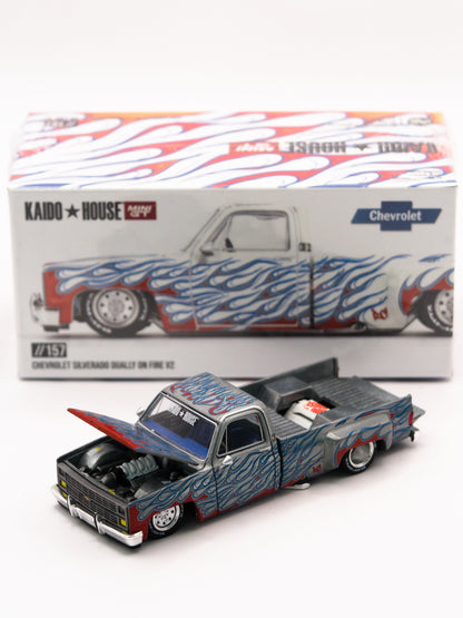 Kaido House CHASE Chevrolet Silverado Dually On Fire V2 #157