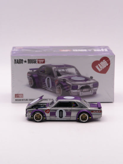 Kaido House Nissan Skyline 2000 GT-R Kaido Works V1 Srebrny #165 *OTWARTY