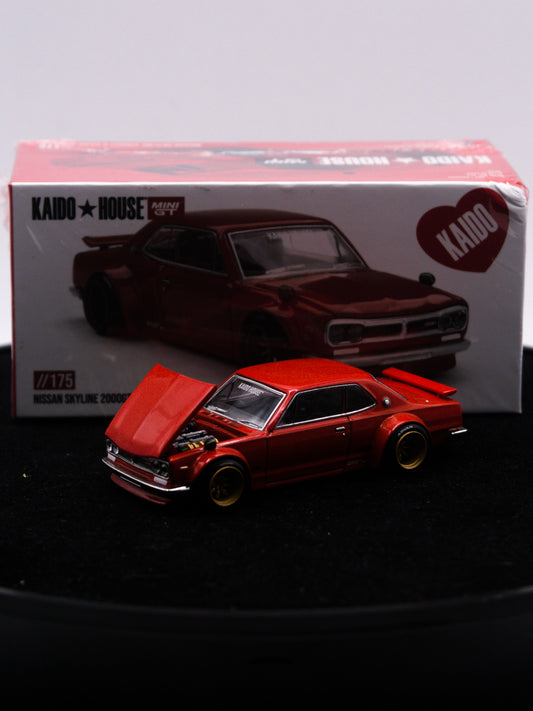 Kaido House #175 Nissan Skyline 2000GT-R Kaido Street V1 Czerwony
