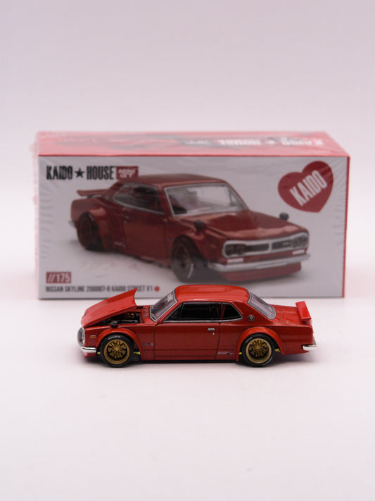 Kaido House #175 Nissan Skyline 2000GT-R Kaido Street V1 Czerwony