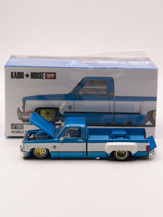 Kaido House #192 Chevrolet Silverado Dually Vintage V1 Niebieski