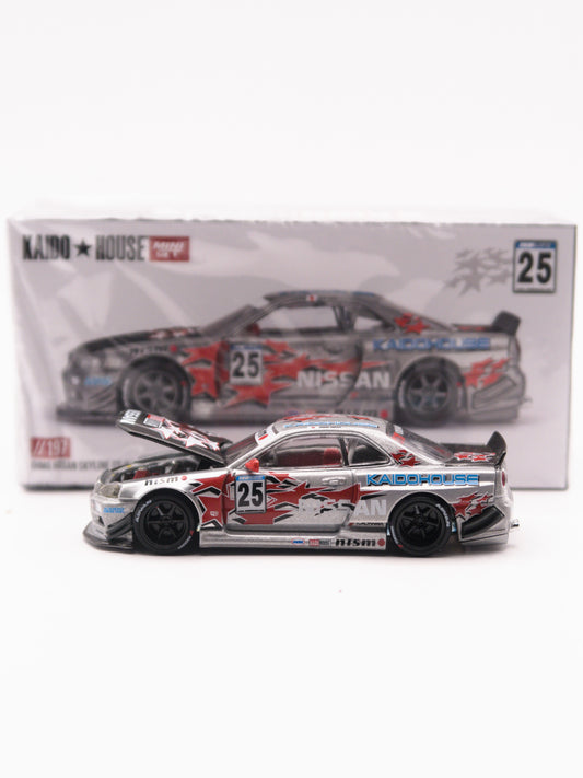 Kaido House #197 Nissan Skyline GT-R R34 Kaido Star Racing V1 Szary