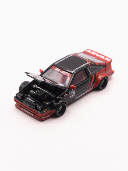 Kaido House #214 Toyota AE86 Sprinter Trueno Kaido Advan Czerwony