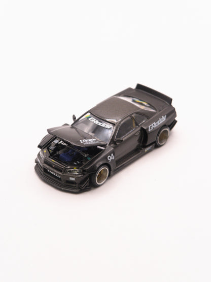 Kaido House #222 Nissan Skyline GT-R R34 Kaido Works V2 GReddy Czarny