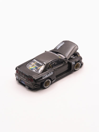 Kaido House #222 Nissan Skyline GT-R R34 Kaido Works V2 GReddy Czarny
