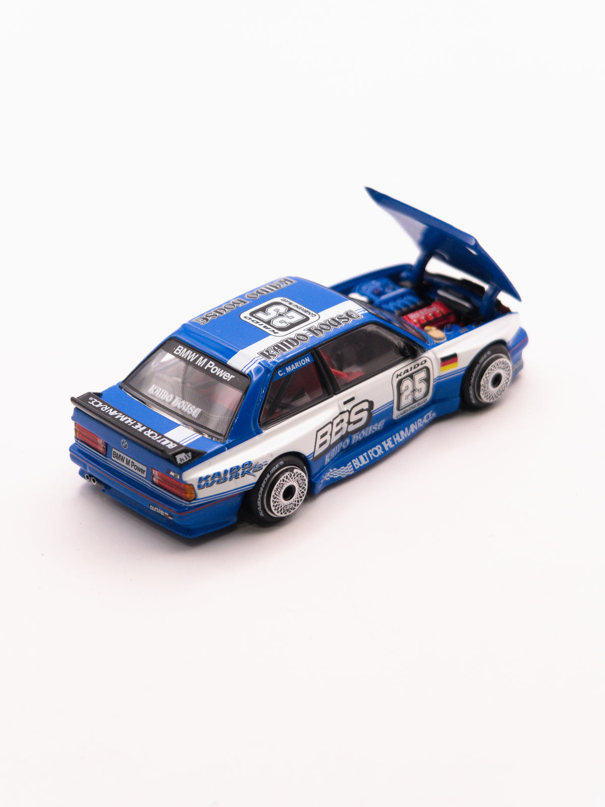 Kaido House #223 BMW M3 E30 Kaido Touring Champ V1 BBS Biało Niebieski