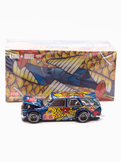 Kaido House #248 Datsun 510 Wagon KOI V1 Niebieski