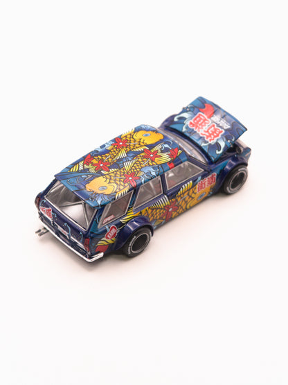 Kaido House #248 Datsun 510 Wagon KOI V1 Niebieski