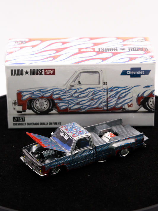Kaido House CHASE Chevrolet Silverado Dually On Fire V2 #157