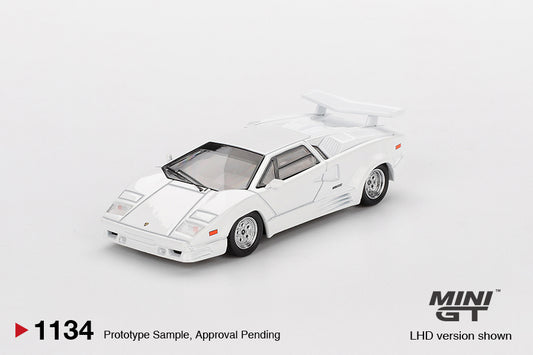 PRESALE Mini GT #1134 Lamborghini Countach 25TH Anniversary Biały *BLISTER