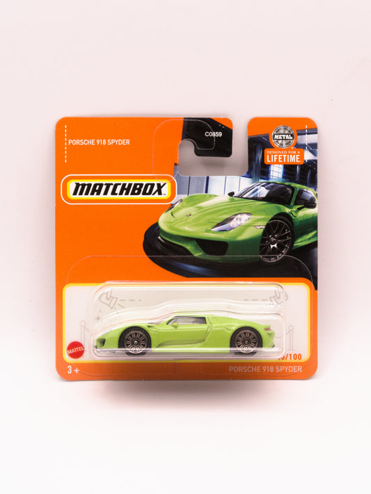 Matchbox Porsche 918 Spyder Zielony