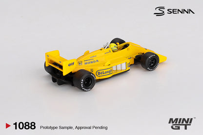 *PRESALE Mini GT #1088 Lotus 99T #12 Ayrton Senna Monaco GP Winner 1987 *Blister