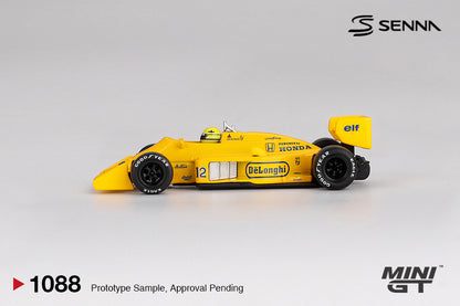 *PRESALE Mini GT #1088 Lotus 99T #12 Ayrton Senna Monaco GP Winner 1987 *Blister
