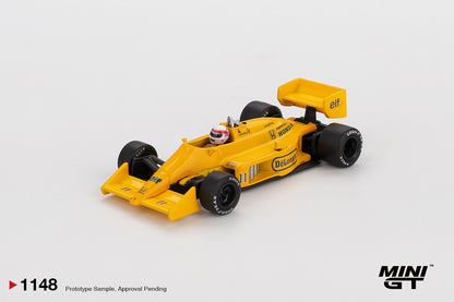 *PRESALE Mini GT #1148 Lotus 99T #11 Satoru Nakajima Monaco F1 GP 1987 Żółty *Pudełko!