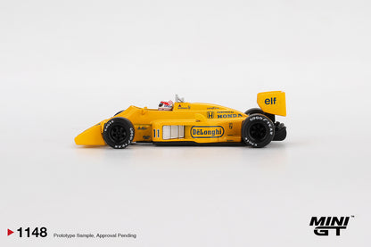 *PRESALE Mini GT #1148 Lotus 99T #11 Satoru Nakajima Monaco F1 GP 1987 Żółty *Pudełko!
