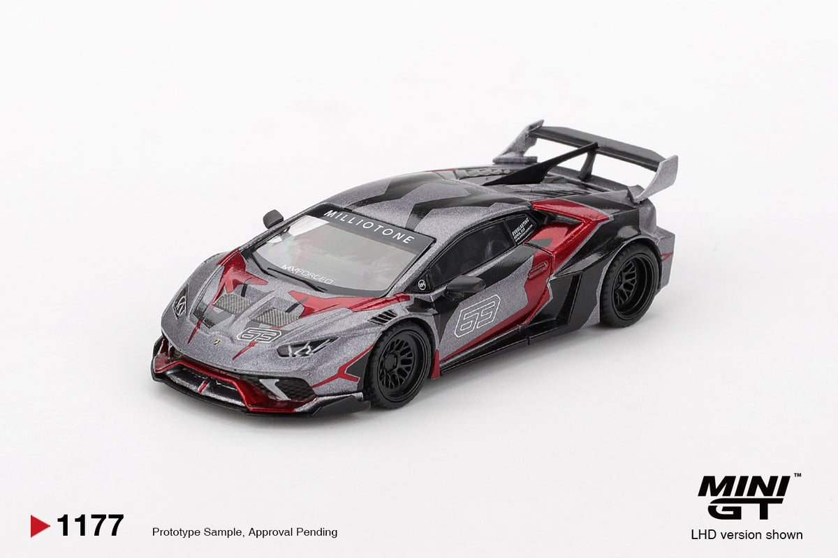 *PRESALE Mini GT #1177 Lamborghini Huracan GT Ronin 2025 Szary *Pudełko