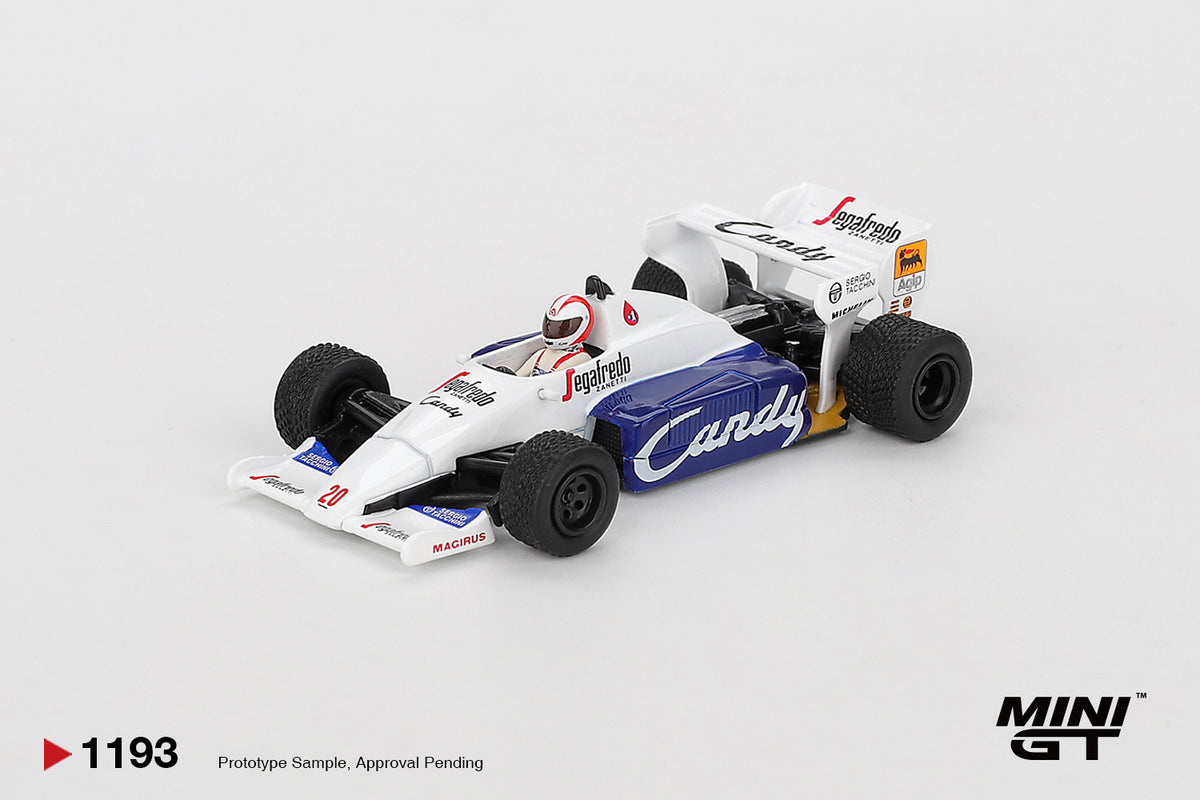 *PRESALE Mini GT #1193 Toleman TG184 #20 Johnny Cecotto Monaco Grand Prix 1984 *Blister