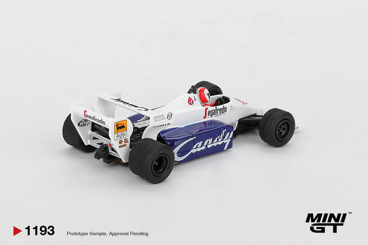 *PRESALE Mini GT #1193 Toleman TG184 #20 Johnny Cecotto Monaco Grand Prix 1984 *Blister
