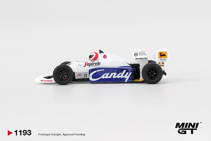*PRESALE Mini GT #1193 Toleman TG184 #20 Johnny Cecotto Monaco Grand Prix 1984 *Blister