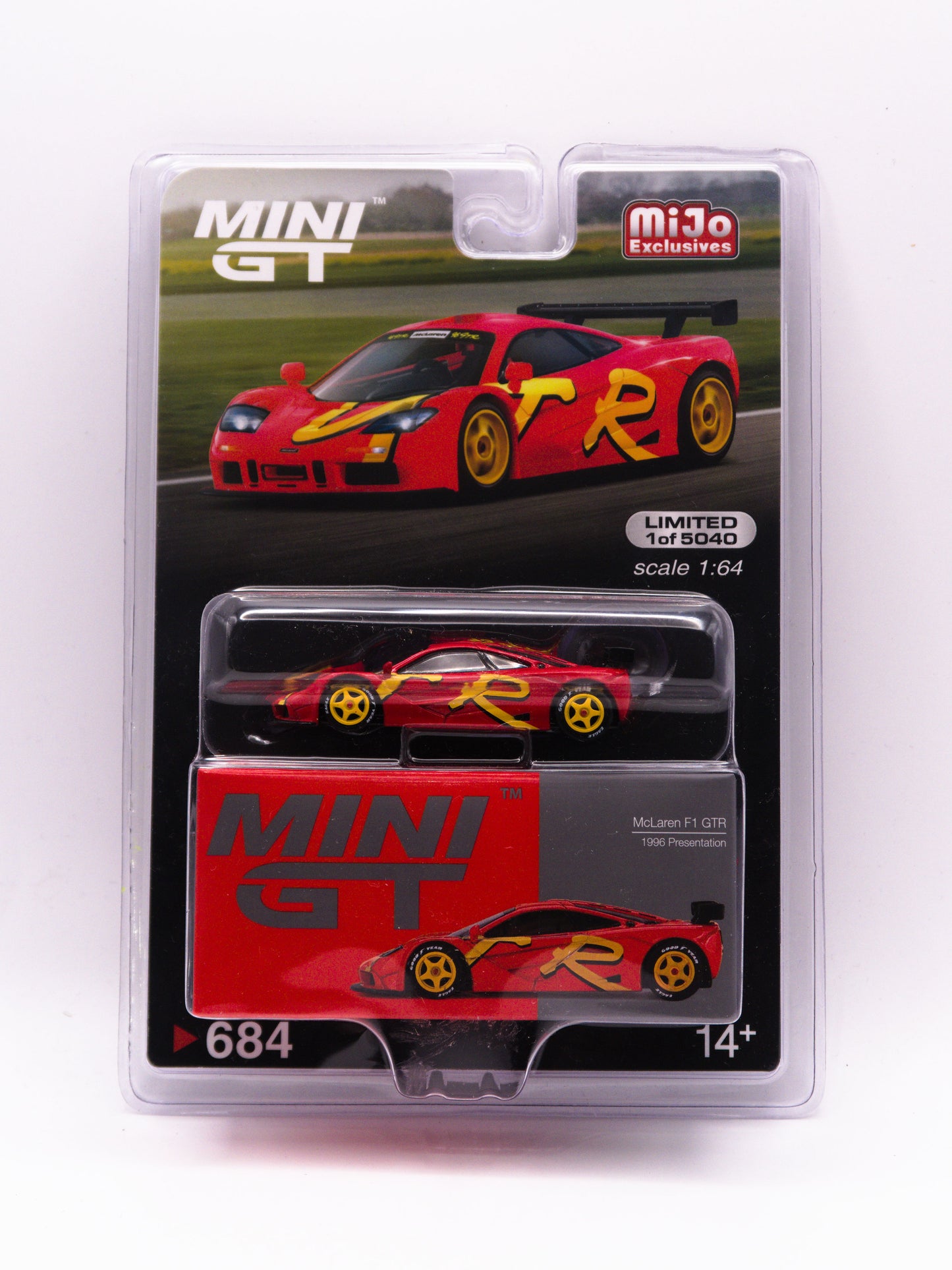 Mini GT 684 McLaren F1 GTR 1996 Czerwony