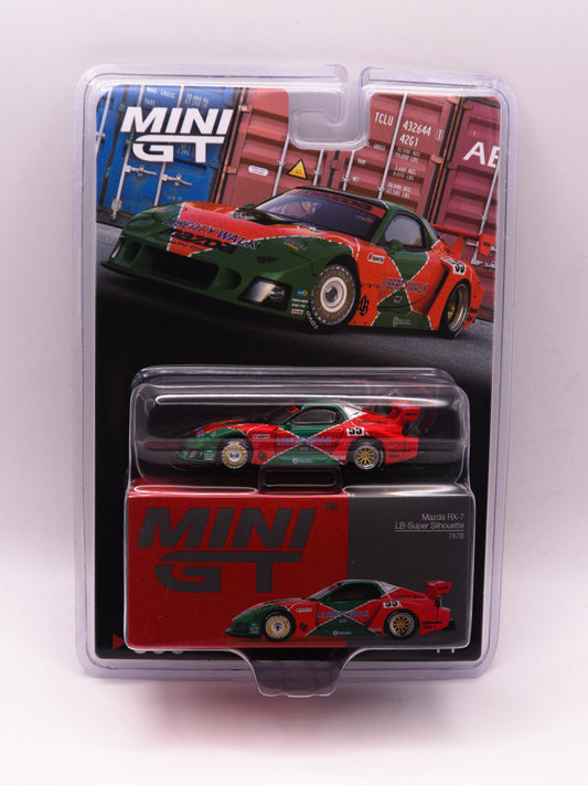 Mini GT #990 Mazda RX-7 LB-Super Silhouette 787B Zielono-Czerwony *BLISTER