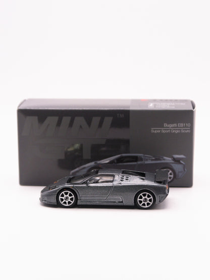 Mini GT #1002 Bugatti EB110 Super Sport Grigio Scuro Szary *OTWARTY