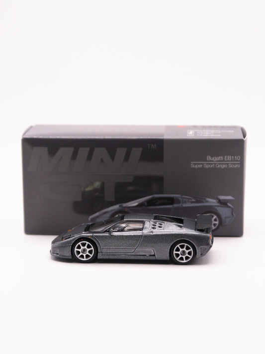 Mini GT #1002 Bugatti EB110 Super Sport Grigio Scuro Szary *OTWARTY
