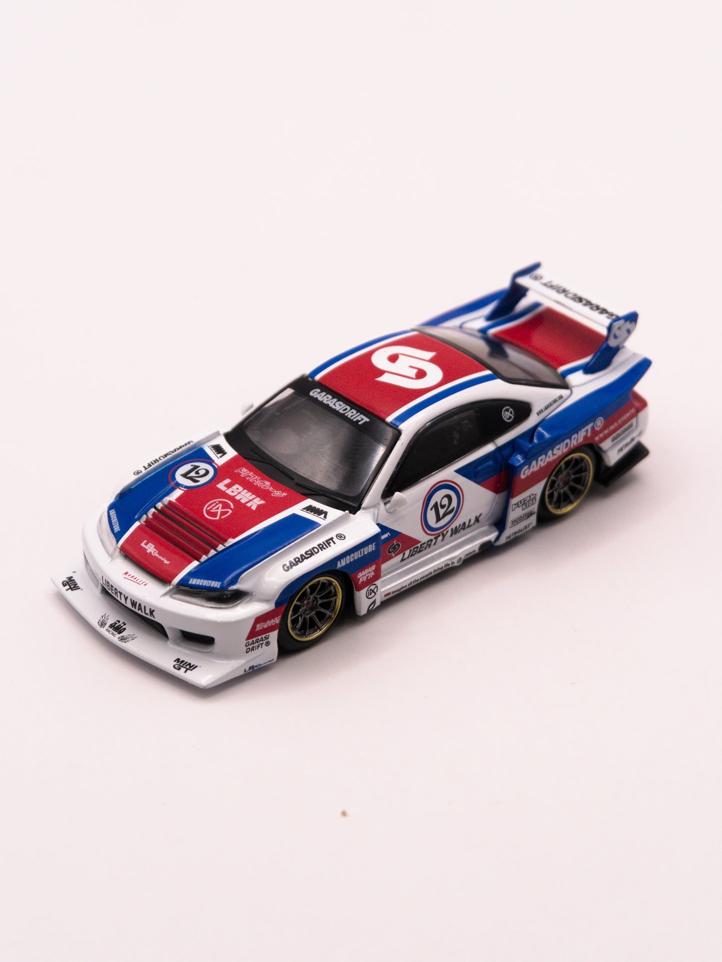 Mini GT #1022 Nissan Silvia S15 LB-Super Silhouette Liberty Walk Biały *Blister