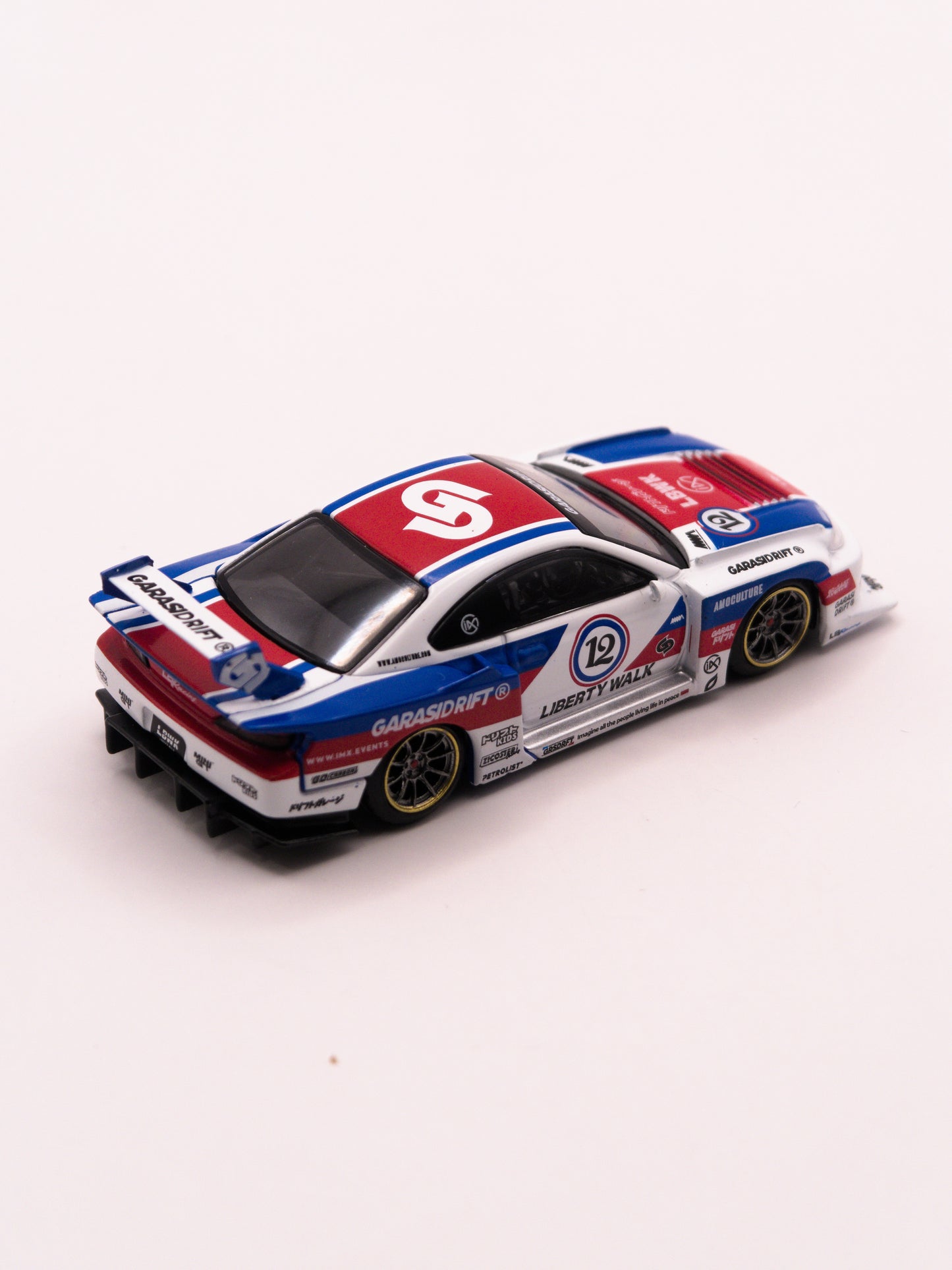 Mini GT #1022 Nissan Silvia S15 LB-Super Silhouette Liberty Walk Biały *Blister