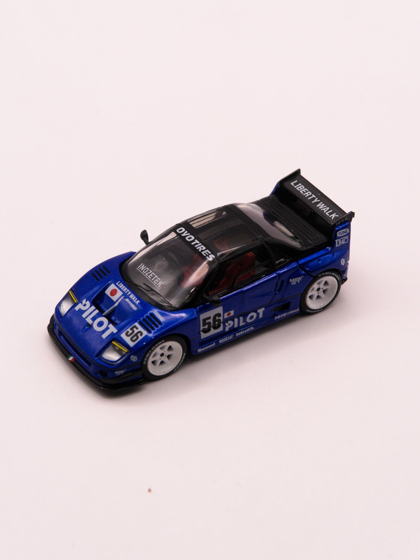 Mini GT #1047 Mazda AZ-1 Liberty Walk LB40 PILOT Niebieski *Pudełko